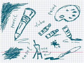 探秘艺术创作者的宝藏库 手绘绘画工具矢量素材与高清装饰图案免费下载指南